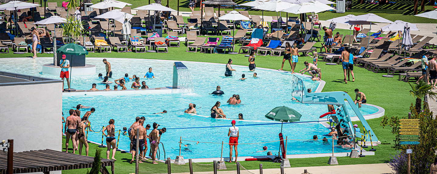 La Baie des Sirènes Family Amusement Park WAVE ISLAND, in Provence